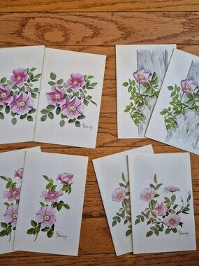 Art Cards Greeting Card set R. Roberts Artist B.C Canada
